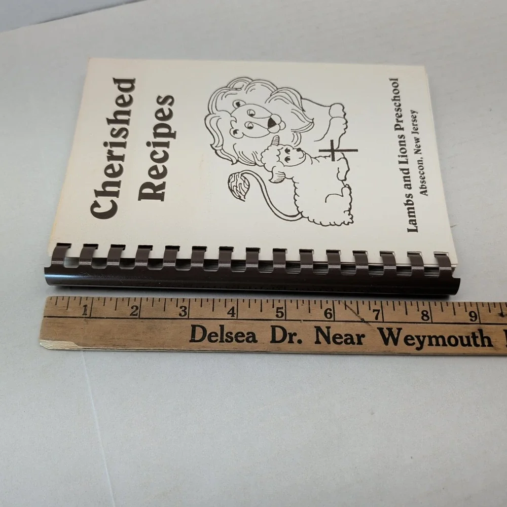 Cherished Recipes Cookbook Lambs & Lions Preschool Absecon New Jersey Community